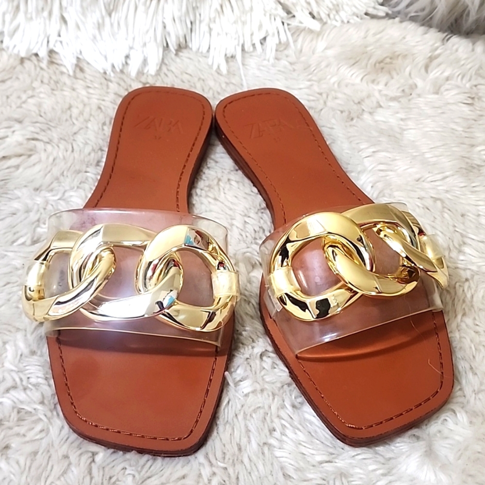 ZARA CHAIN LINK SANDALS